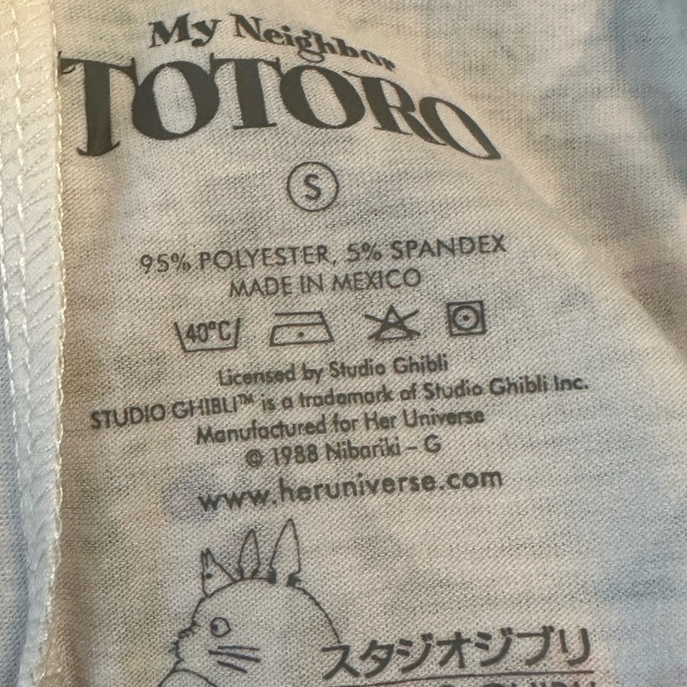 Totoro by Studio Ghibli Garden Bow Dress Size Small In Excellent Condition - Picture 6 of 7